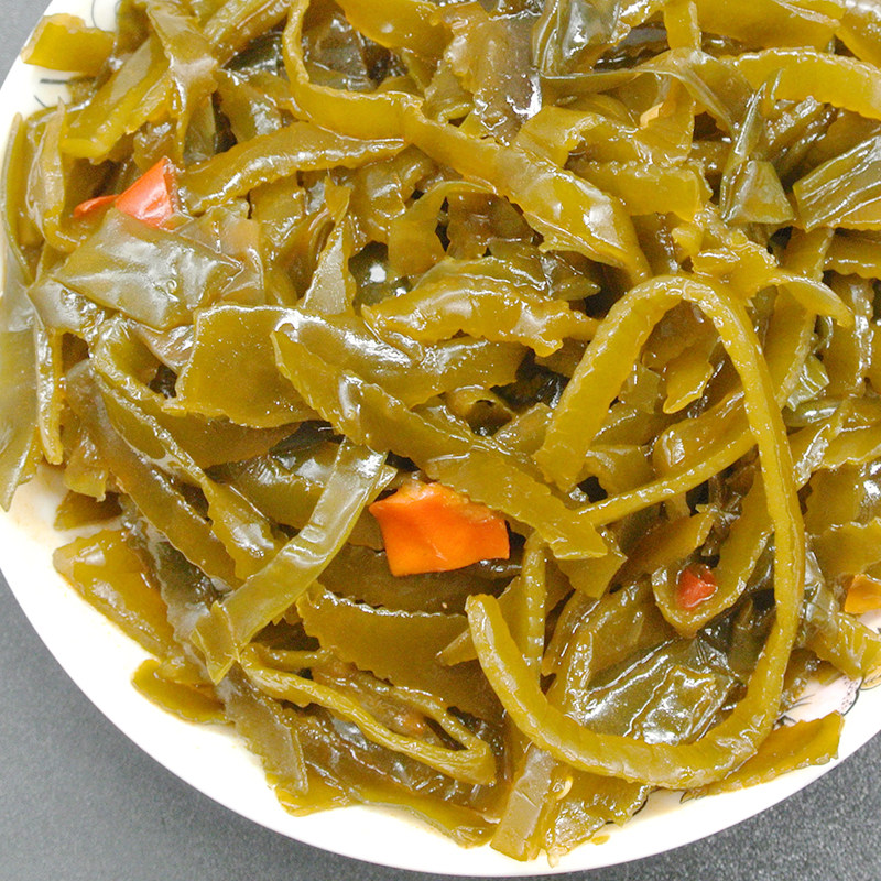 卤门家族香辣海带丝40gx20袋黑鸭海带结零食小包装开袋即食下饭菜