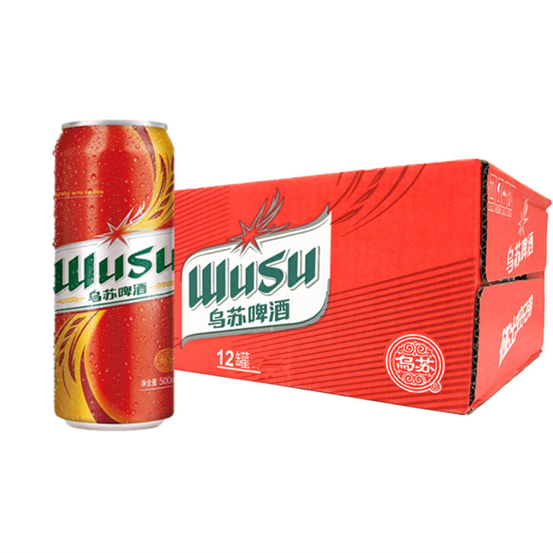 新疆生产乌苏啤酒500ml24罐夺命大乌苏红乌苏红标啤酒