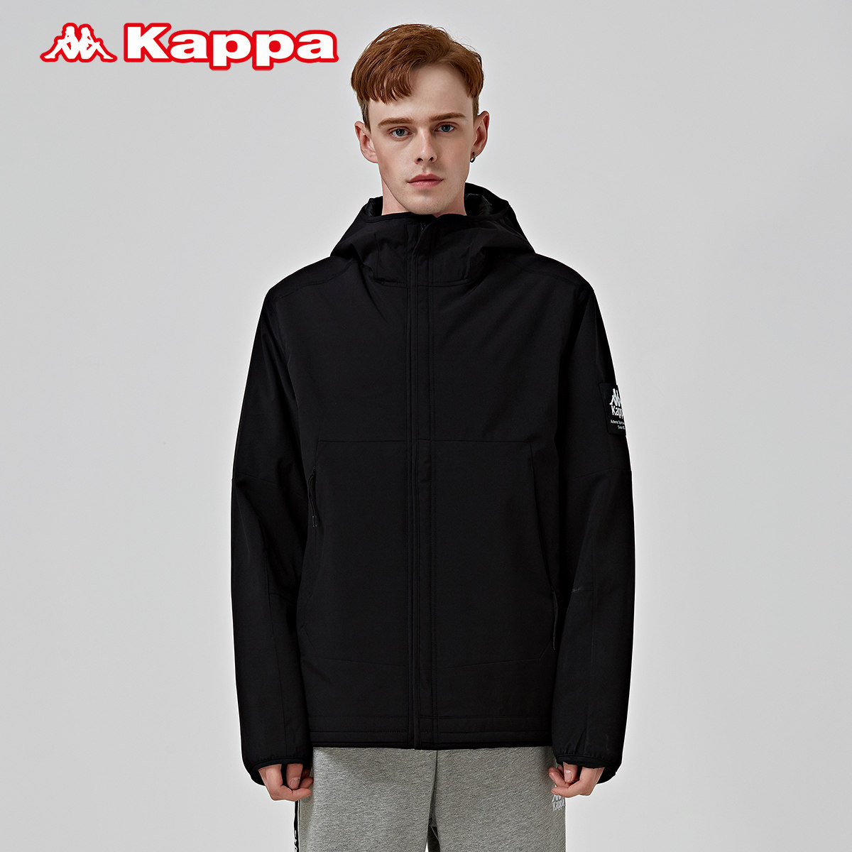 kappa卡帕男户外防寒服棉服保暖外套夹克k0852mm92z运动棉衣