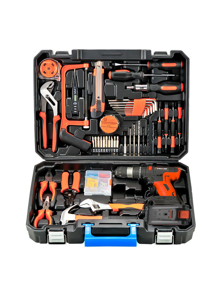 福瑞德家用工具箱套装电钻电工维修专用组合多功能家用工具组套