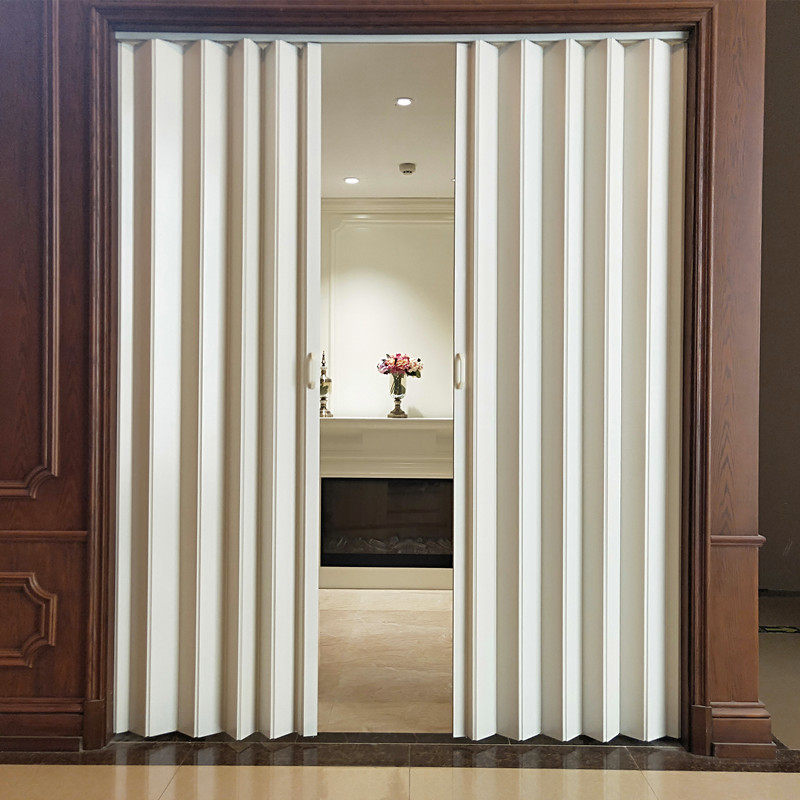 pvc折叠厨房卫生间客厅隔断隐形移门阳台伸缩卧室门