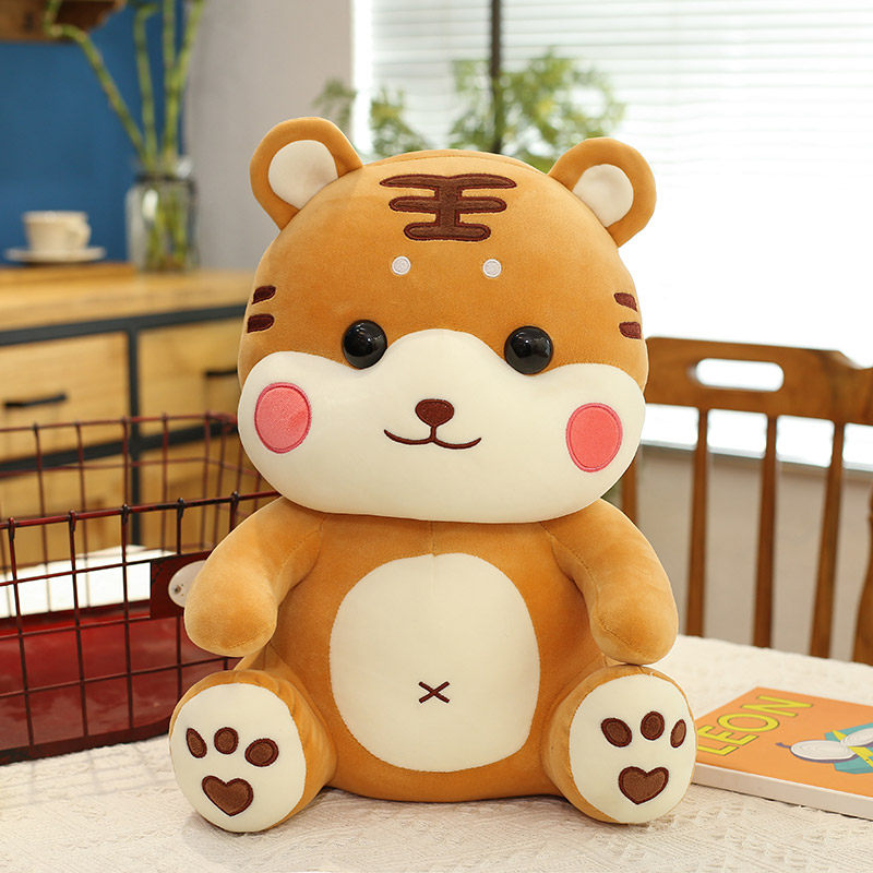 老虎公仔毛绒玩具可爱床上抱着睡觉安抚布娃娃玩偶毛绒布艺类玩具