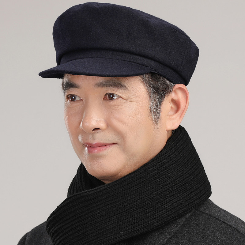 帽子中老年男士冬季爸爸春秋老头鸭舌秋冬老年人帽子