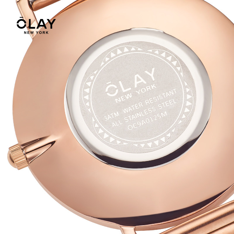 olay正品女士手表简约气质石英腕表防水钢带欧美腕表