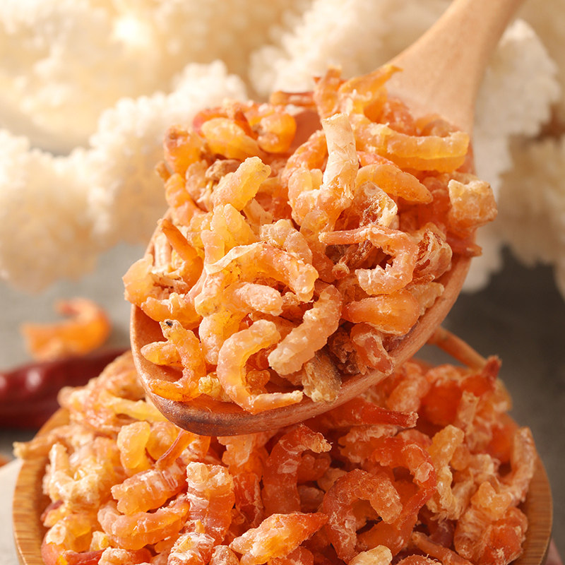 干货长岛淡干金钩虾米海米500g无即开洋特级虾皮