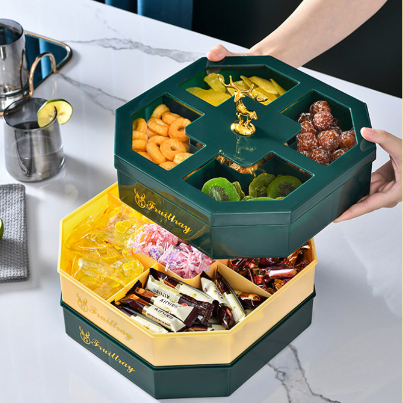 客厅轻奢零食盒干果盒茶几糖果盒