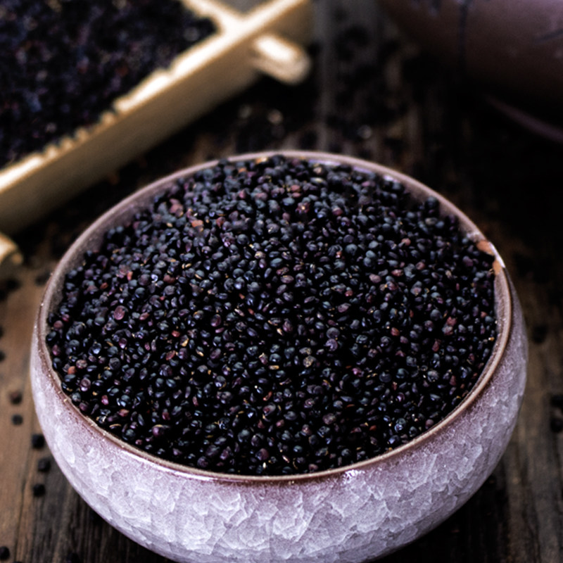 青海单色黑藜麦 黎麦 代餐粗粮辅食五谷杂粮500g 非三色藜麦青海