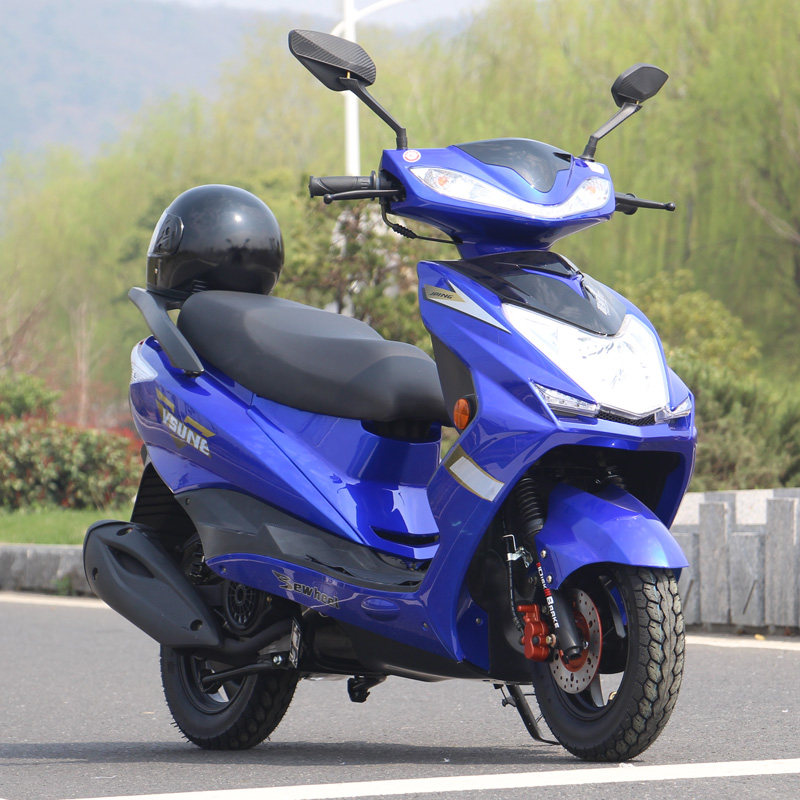 新款迅鹰摩托车 国四电喷125cc燃油助力车鬼火摩托车可上牌踏板车