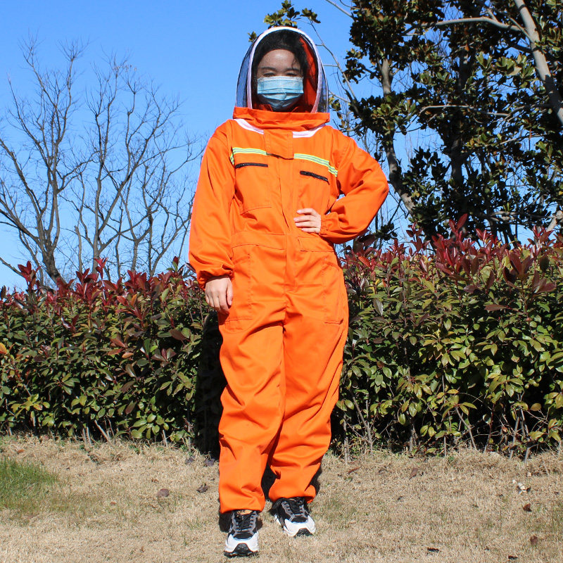 新款蜜蜂防护服全套透气专用衣服养蜂捉蜂取蜂蜜防蜂衣环卫工人装