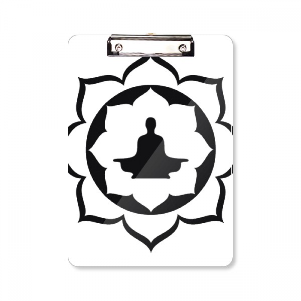 佛教徒莲花人像人像图图案平头文件夹书写垫板考试书写板