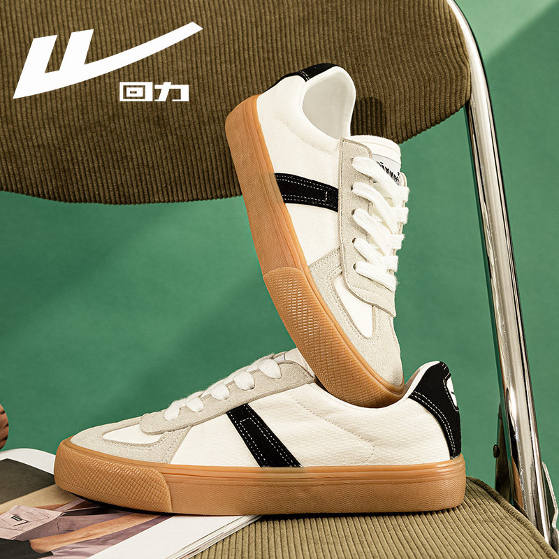 回力女鞋2021夏季新款德训潮流复古薄款透气帆布鞋