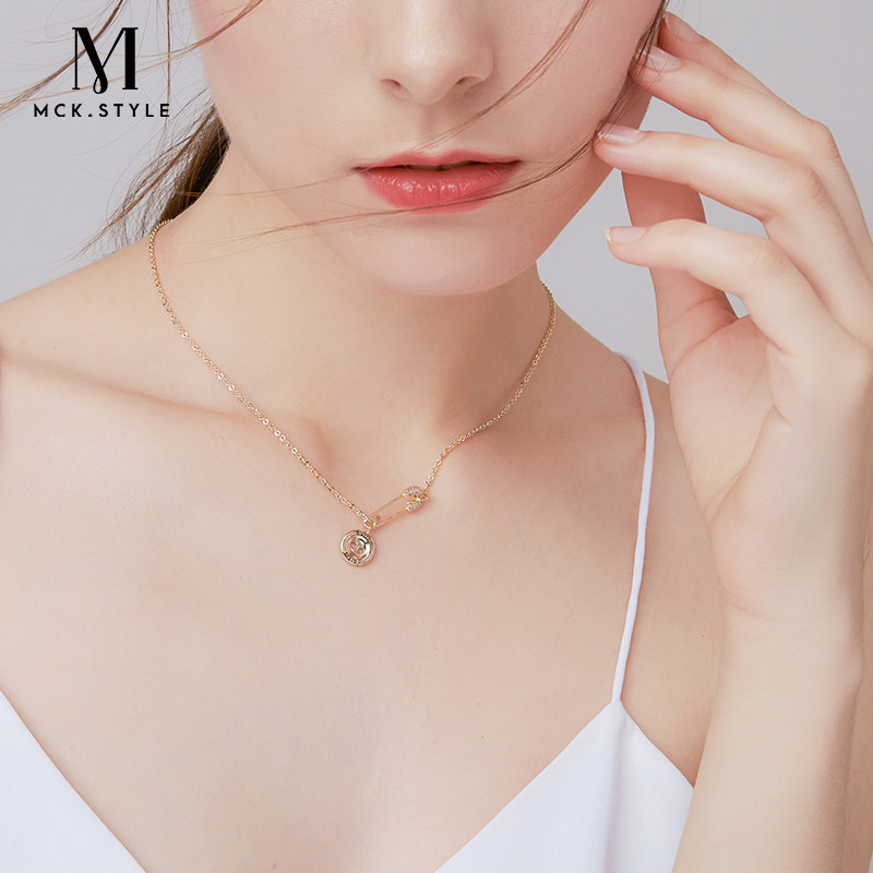 项链ins简约女潮锁骨网红韩国复古气质时尚项链