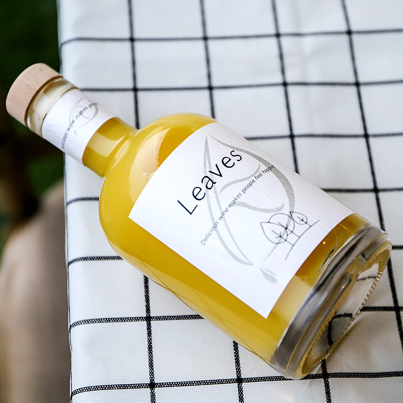 酒瓶定制标签高档伏特加透明玻璃750ml空瓶带盖密封罐