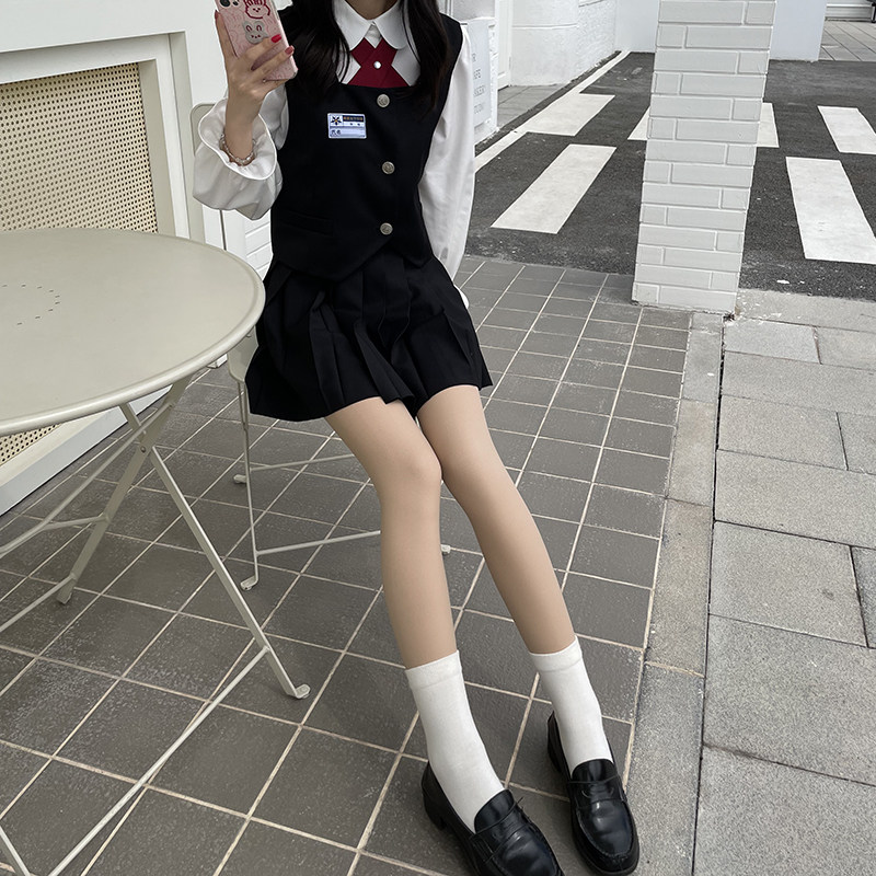 极光自然升级版光腿神器裸感肉色秋冬jk少女搭配连裤袜