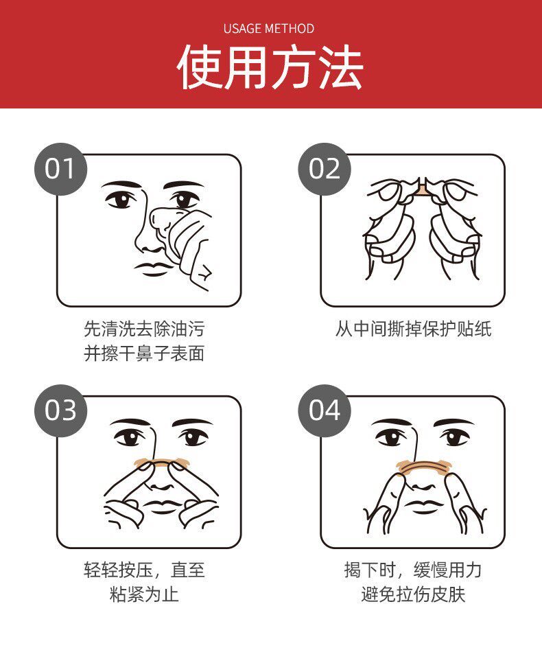 缓解鼻塞仁和通气鼻贴鼻子不通气儿童成人过敏性膏药贴(器械)