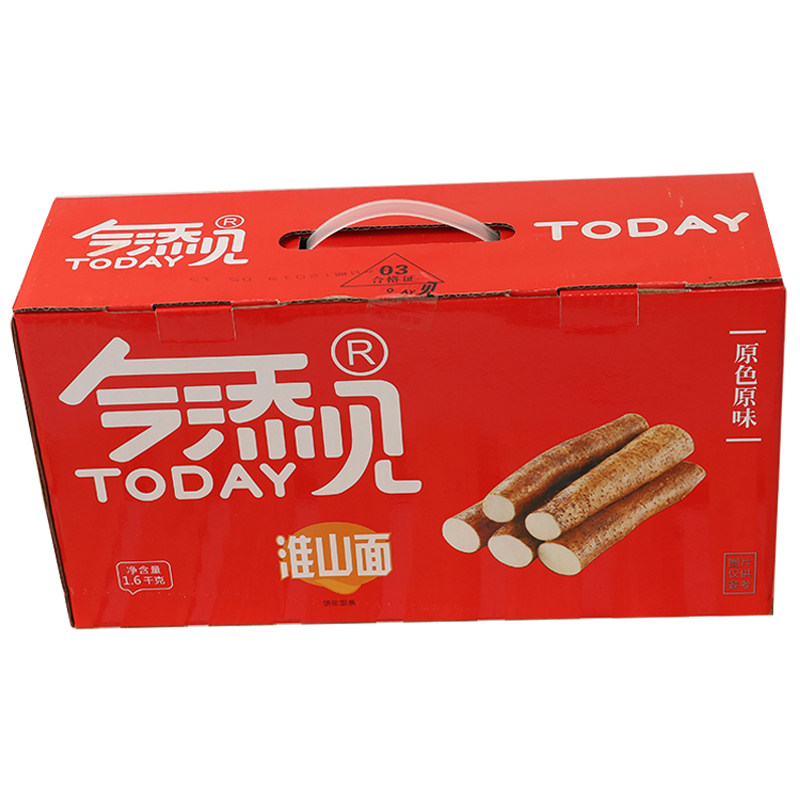 新品今添见添添见淮山面非油炸营养山药面条红色礼盒装包邮3.2斤