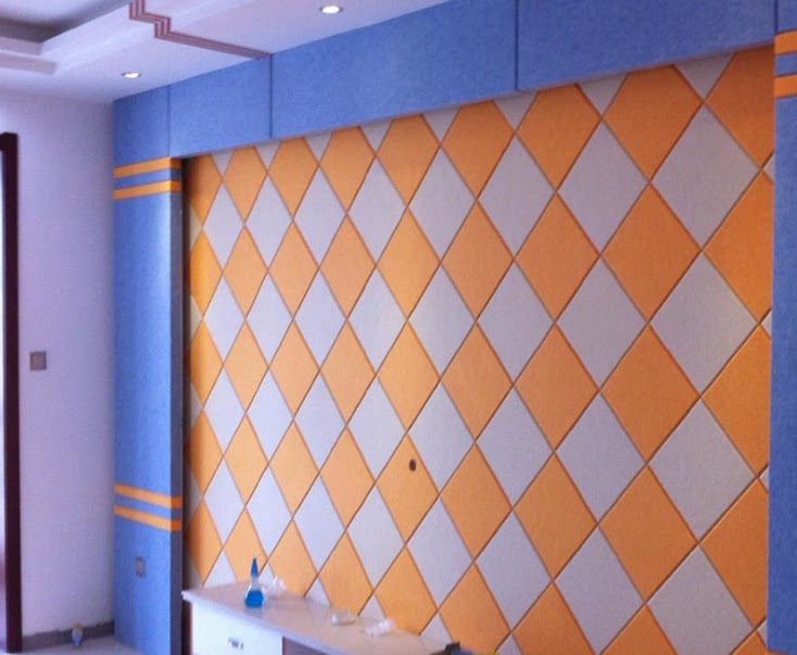 毛毡隔音板墙贴背景墙幼儿园展示板电视墙室内吸音板墙面装饰材料