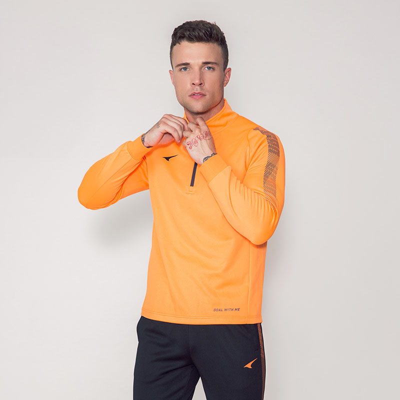 足球秋冬锐克长袖训练套装半拉拉链运动上衣足球服