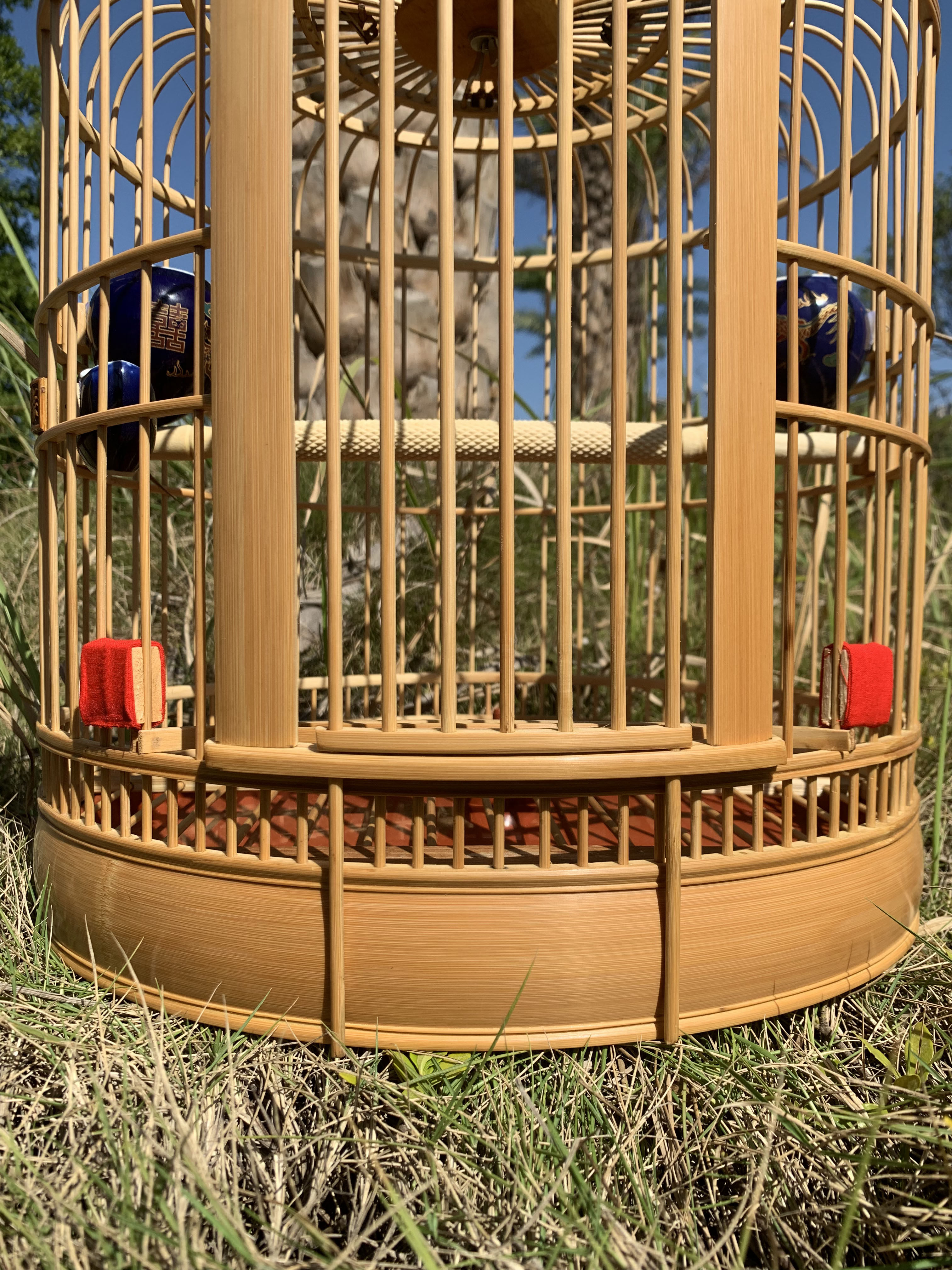 凯里笼子画眉鸟笼川笼 成都笼 竹制精品纯手工笼三皮笼