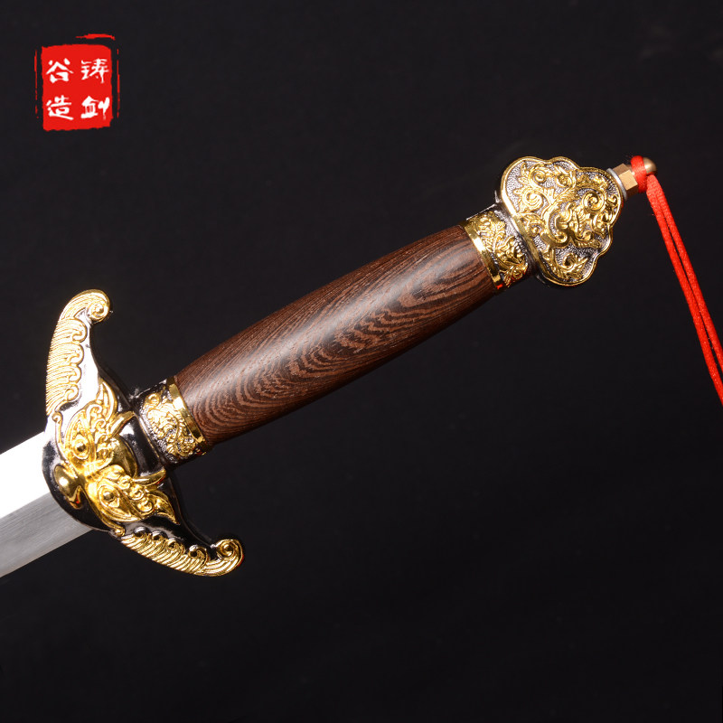 铸剑乾隆佩剑传统宝剑清剑一体长剑工艺品礼品刀剑