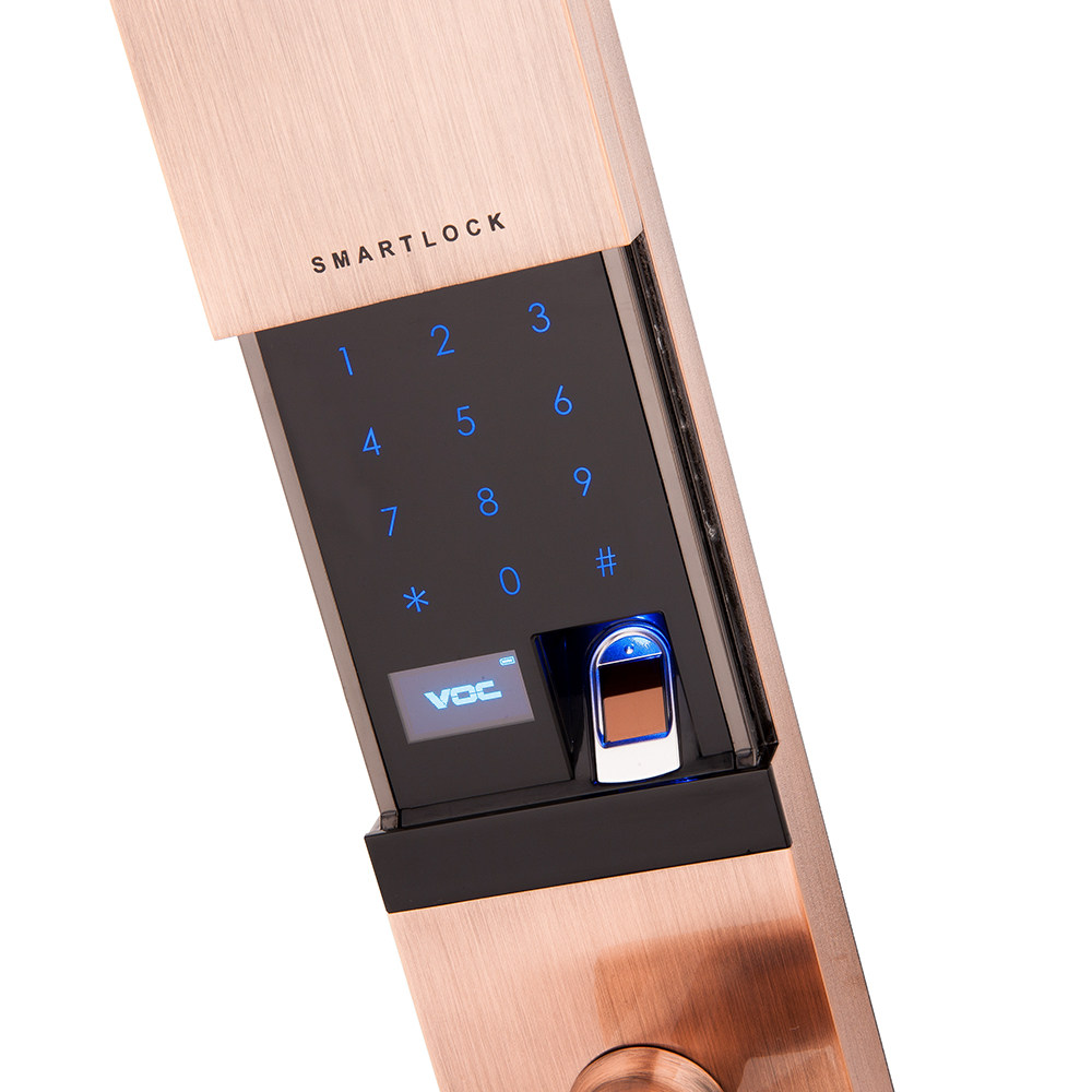 voc指纹锁家用防盗门大门十大品牌智能门锁通用电子密码解锁 t79