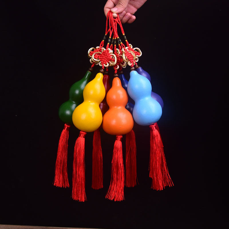 寻葫天然七彩葫芦娃挂件挂饰家居饰品摆件彩绘葫芦葫芦