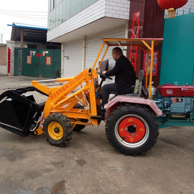 小型装载机小铲车抓草机厂家直销可定制挖掘机绿色高节省身人工