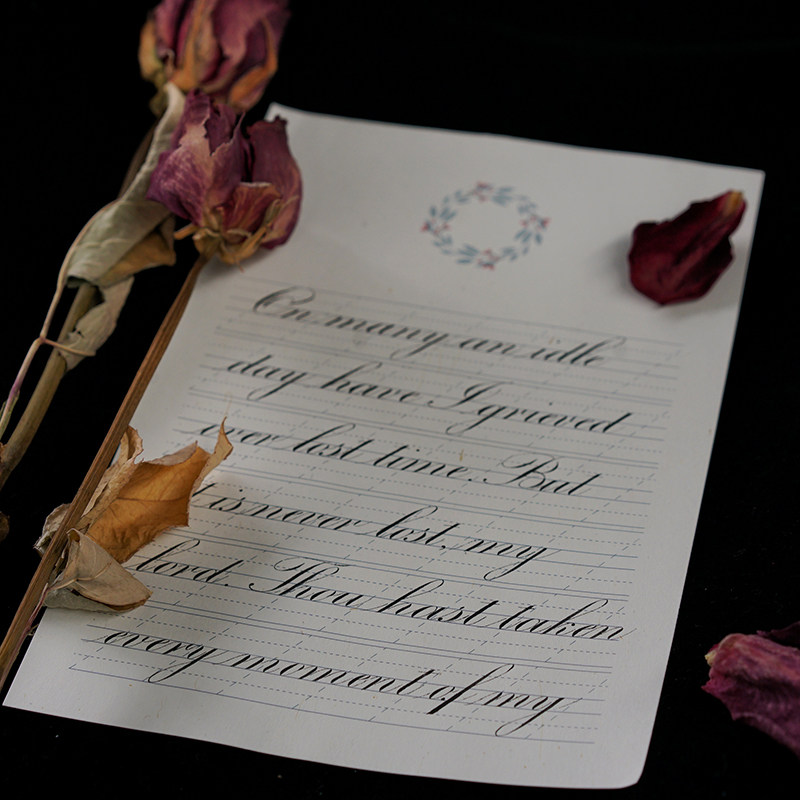 英文一起er高级质感英语笺纸书信情书浪漫信纸