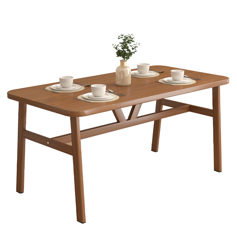 餐桌家用小户型北欧现代简约长方形吃饭桌子商用小吃店餐桌椅组合