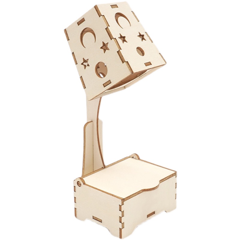 制作通用技术高中作品台灯科技材料包木制木制科学实验