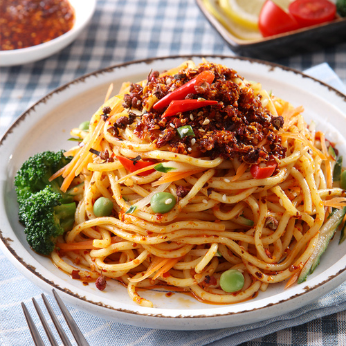 南街村凉面3口味6盒 川味麻辣红油麻酱鲜拌冷面凉面 夏日速食泡面 16.