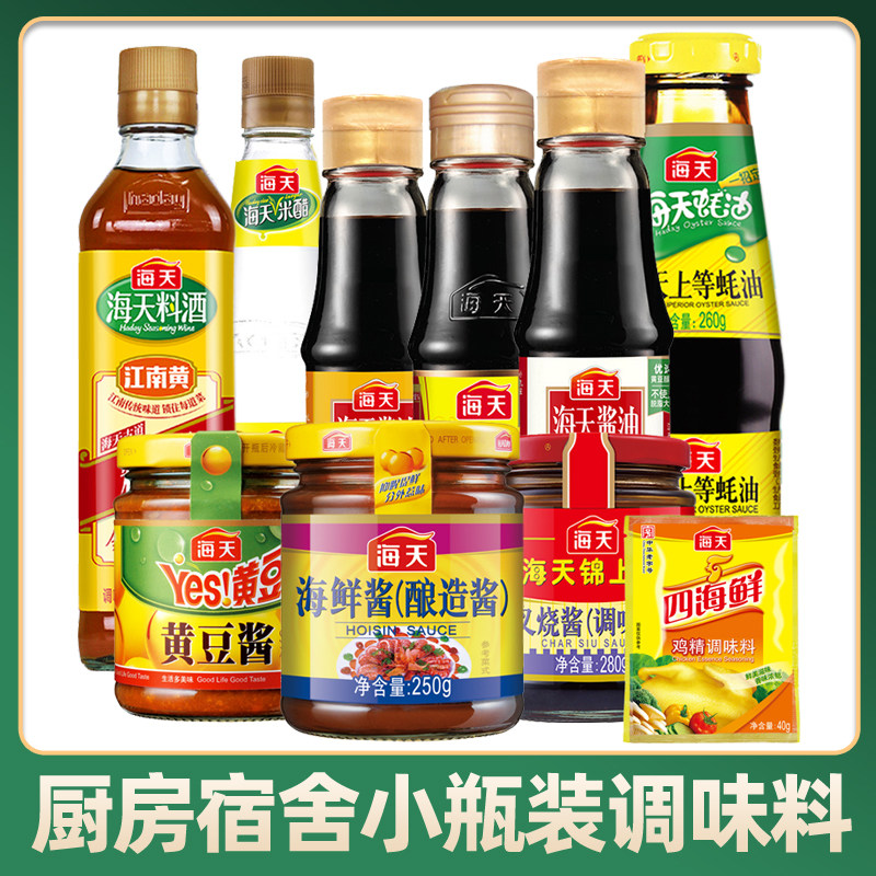 海天厨房宿舍调料组合迷你小瓶瓶装酱油醋味酱类调料