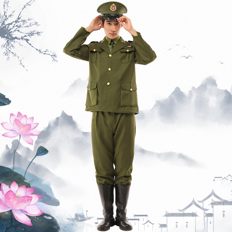 国军特务演出服演出表演民国小品摄影军装士兵儿童演出服