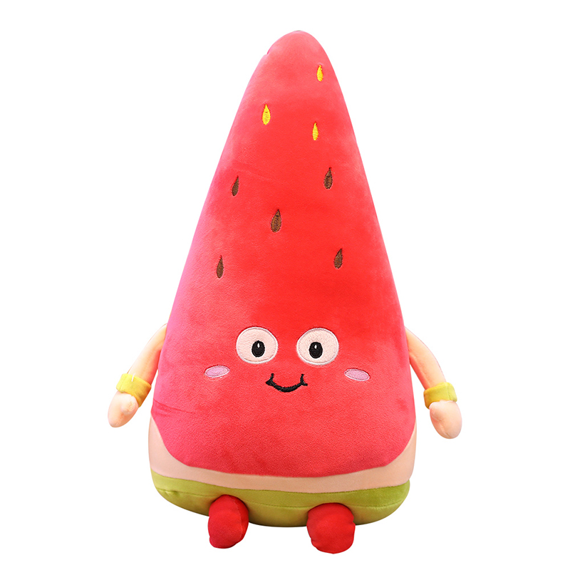可爱水果公仔西瓜毛绒玩具草莓胡萝卜抱枕抱着睡觉布娃娃玩偶女生