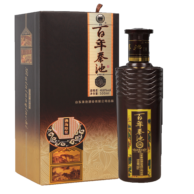 白酒秦池山东酒业百年酒海q10500ml浓香香型白酒