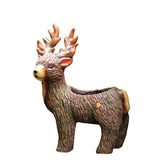 Elk flowerpot garden animal decoration ornaments gardening home accessories American country art floral outdoor balcony Elk flowerpot garden animal decoration ornaments gardening home accessories American country art floral outdoor balcony