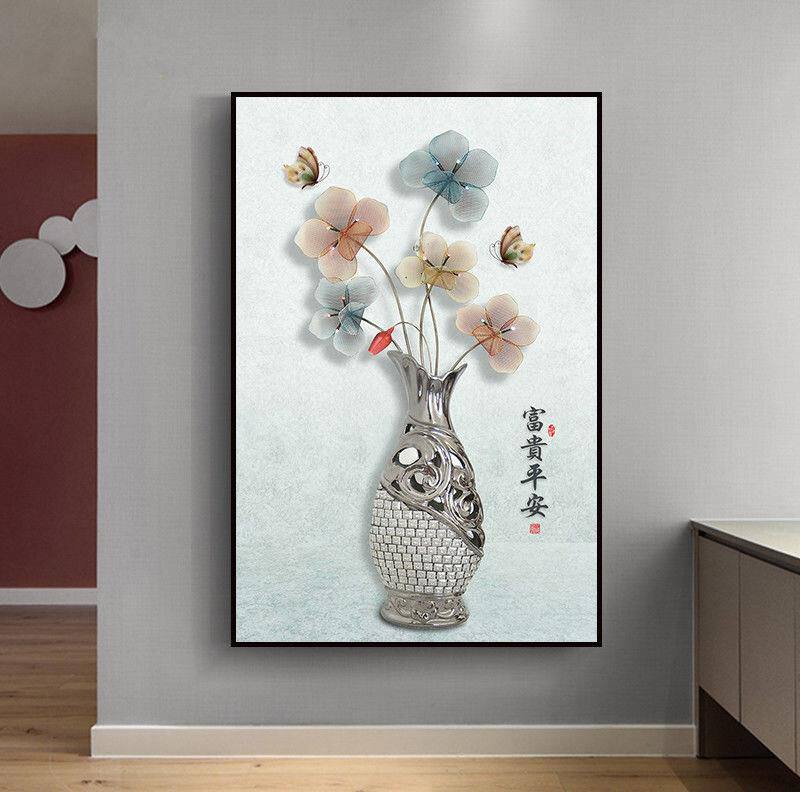 装饰壁画玄关无框自粘新中式壁画玄关过道孔雀斗战胜佛美式走道