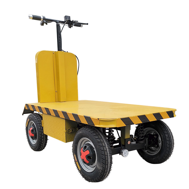 电动平板车手推车推车搬运车四轮拉货车电动拖车载重王电动四轮