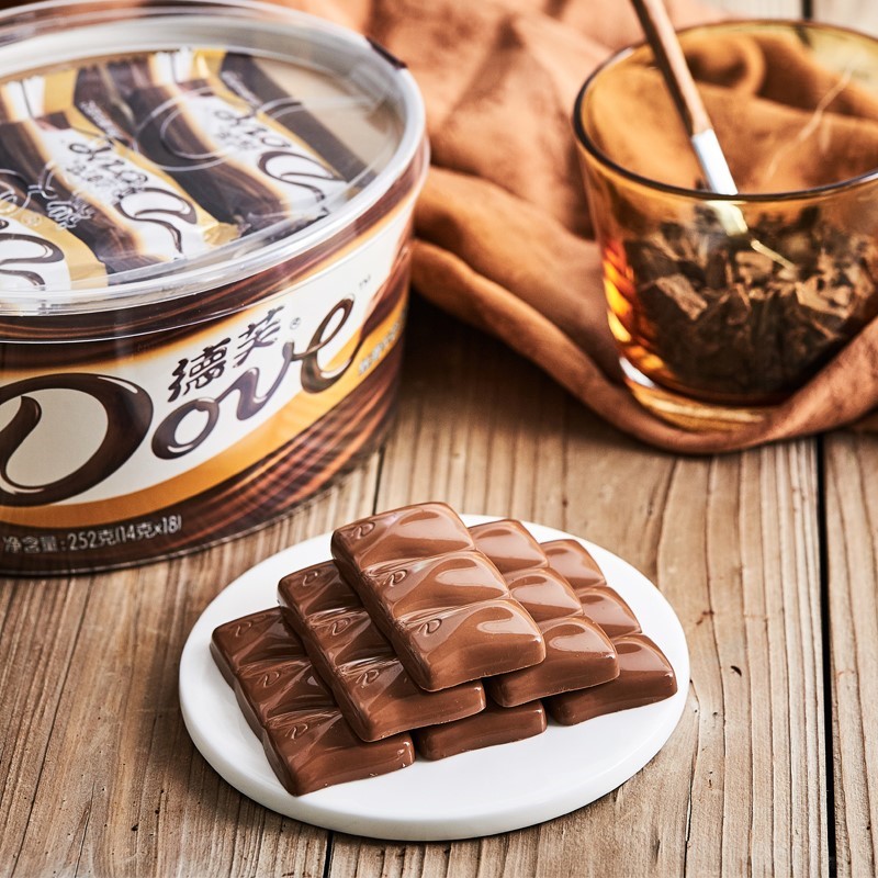 德芙巧克力榛子果仁长条散装斤小包装功克德福牛奶巧克力