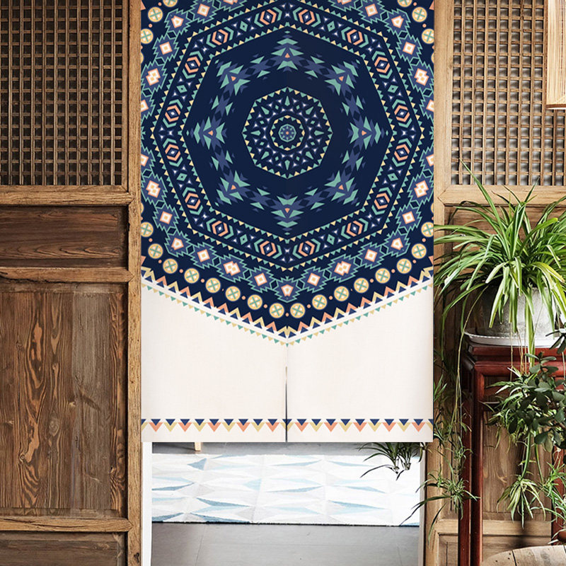 民族布艺门帘隔断家用卧室厨房遮挡装饰布帘子门帘