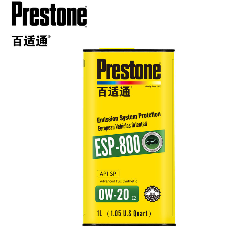 百适通汽车sp级全合成合成机机油0w20酯类esp800汽机油