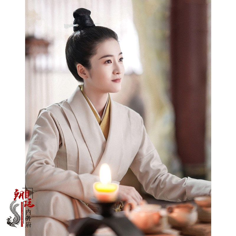 古装影视白发王妃同款交领女汉服贵妃服飘逸仙民族服装