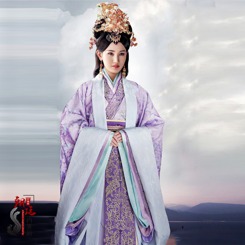 古装影视拖尾贵妃服汉皇后汉朝秦汉朝同款思美人民族服装
