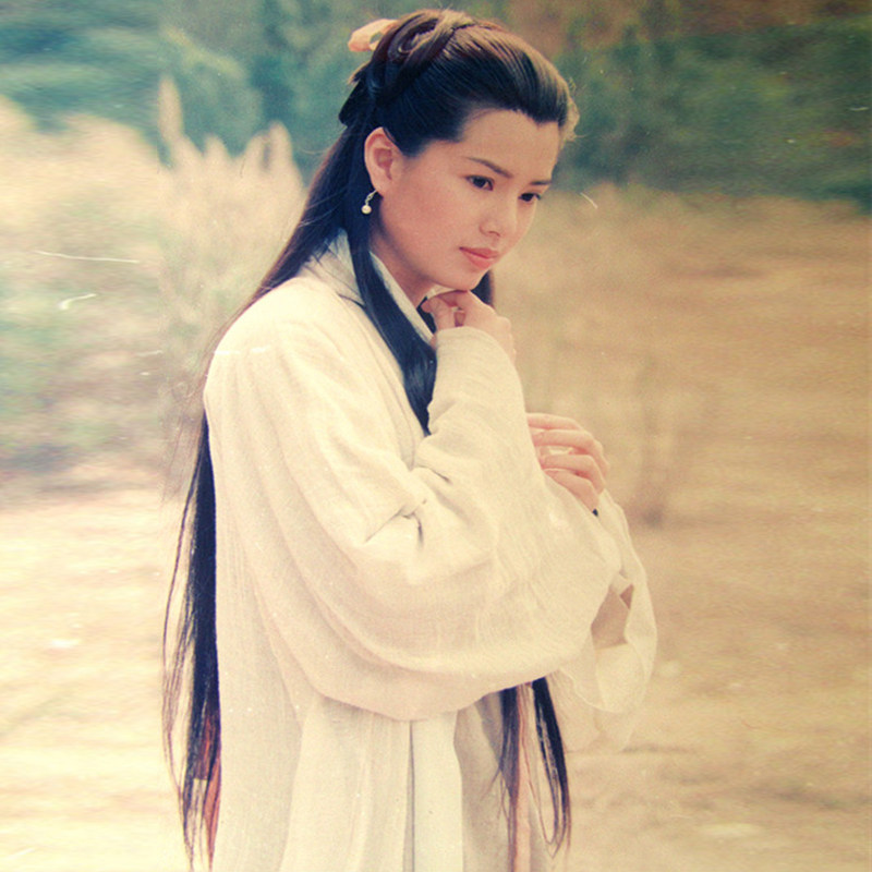 古装影视神雕侠侣古天乐杨过小龙小龙女女同棉麻武侠民族服装