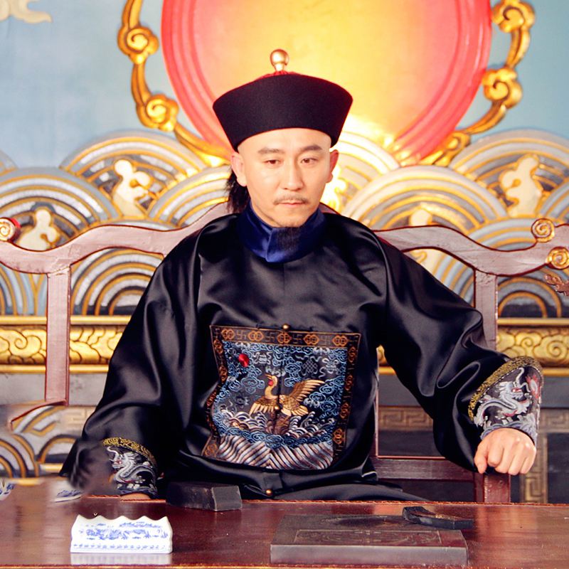 古装影视清朝大臣臣服朝服王爷蟒袍七品七品芝麻民族服装