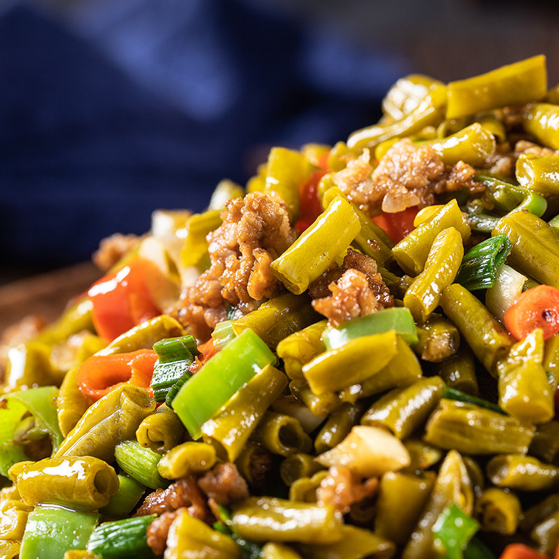 文武酸豆角下饭菜开胃味咸菜农家自制酱腌菜泡豇豆雪菜外婆菜袋装