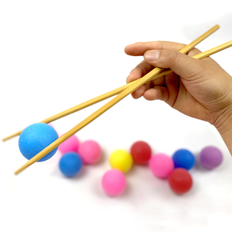 团建游戏道具筷子夹球年会室内趣味运动会乒乓球感统训练器材