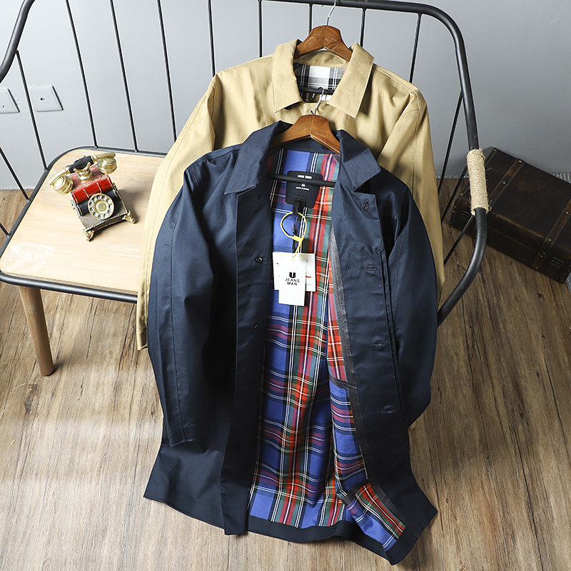 外贸岛国单！防暴雨级全身压胶！秋季男士防风透气中长款风衣外套