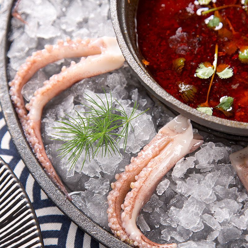 鱿鱼鲜美美来火锅200g新鲜冷冻尤鱼烧烤海鲜冷冻鱿鱼