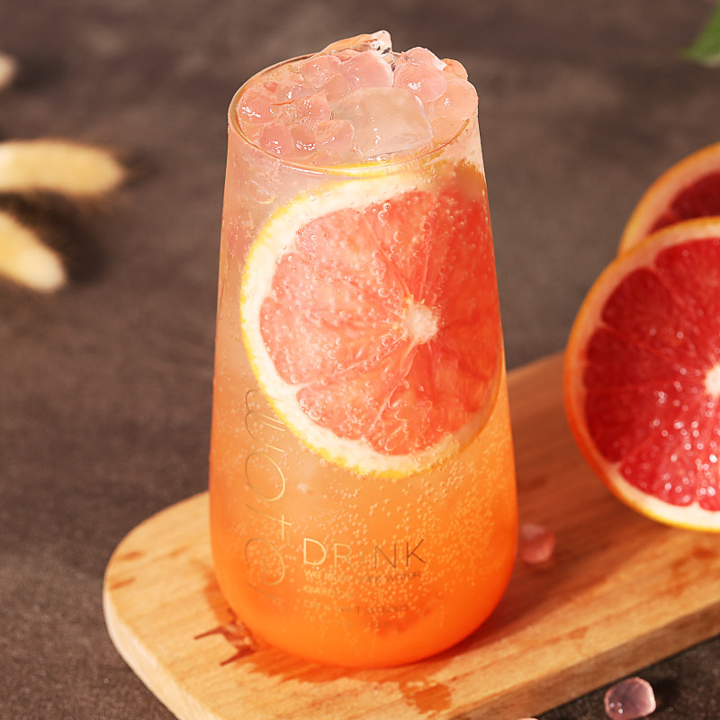 德馨珍果鲜红西柚汁满杯西柚饮料浓浆西柚汁奶茶原料1l盒装西柚汁